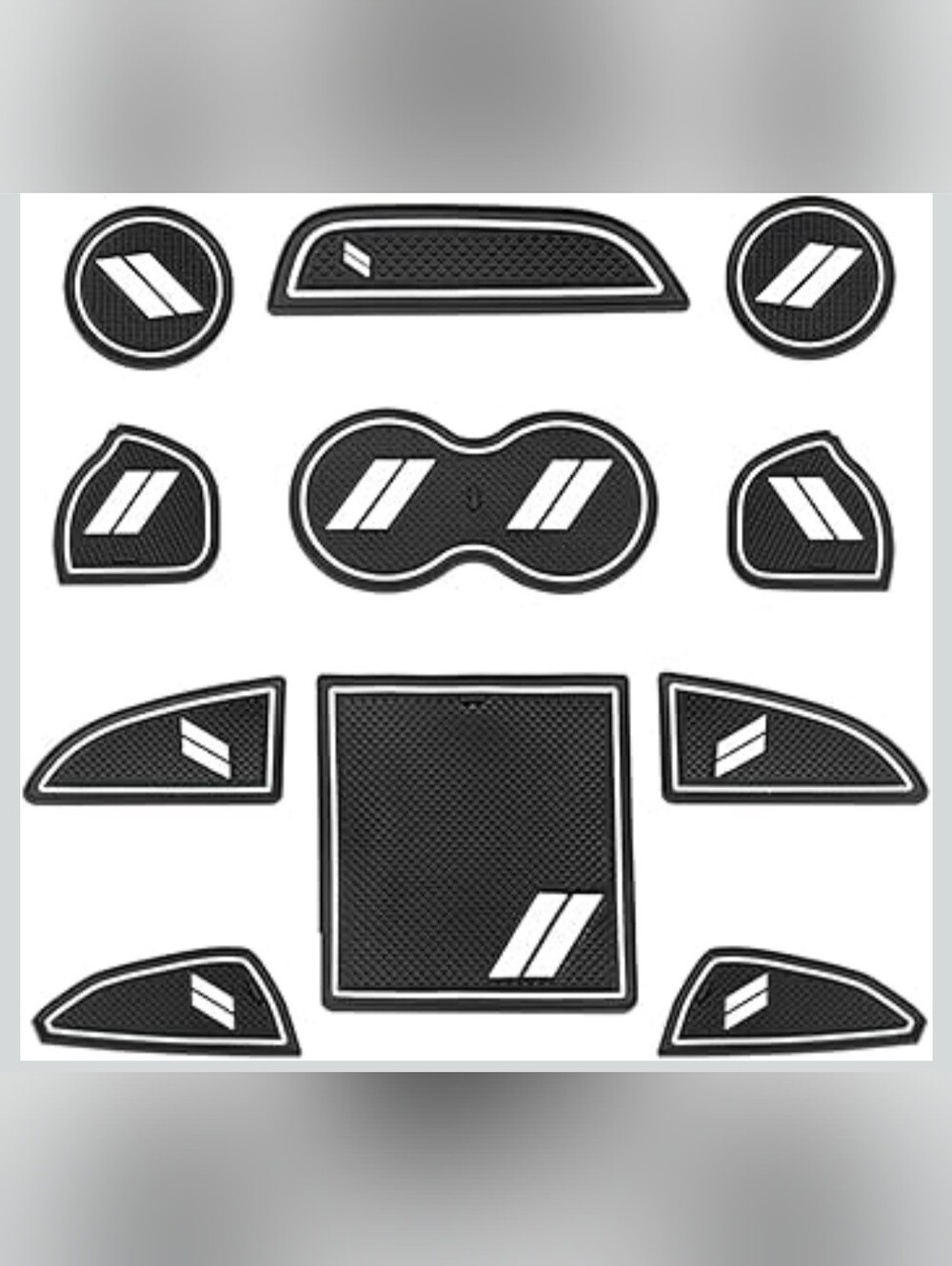 11 pieces blue 2015-2020 Dodge Challenger trim liner mat protector Set